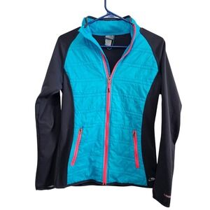 C9 by Champion Womens‎ Venture Hybrid Jacket Teal Black Pink Full Zip Size M